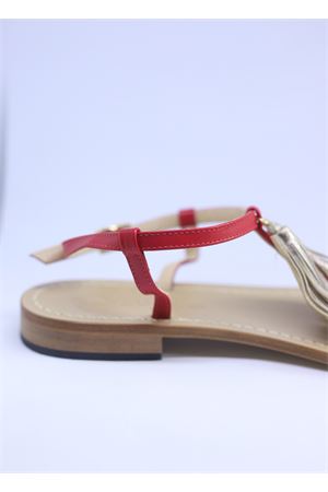 Original Capri Sandals with tassels Da Costanzo | NAPPINE2PELLEROSSO